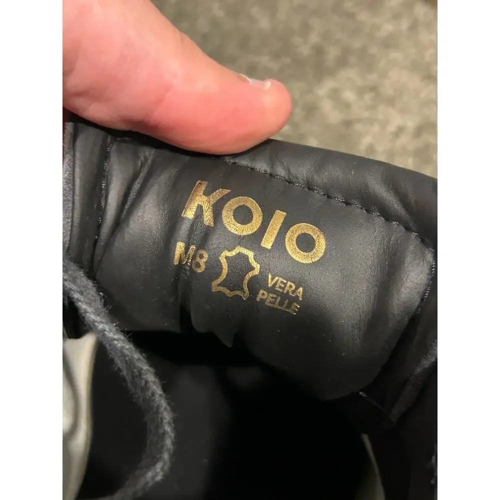 Koio Retro Runner‎ Mens Black/Brown Lace up Mens Size 8 (Vera Pellie)